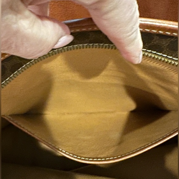 Celine Macadam Vintage Dome style Monogrammed Leather Shoulder Bag/Crossbody EUC - Picture 10 of 15